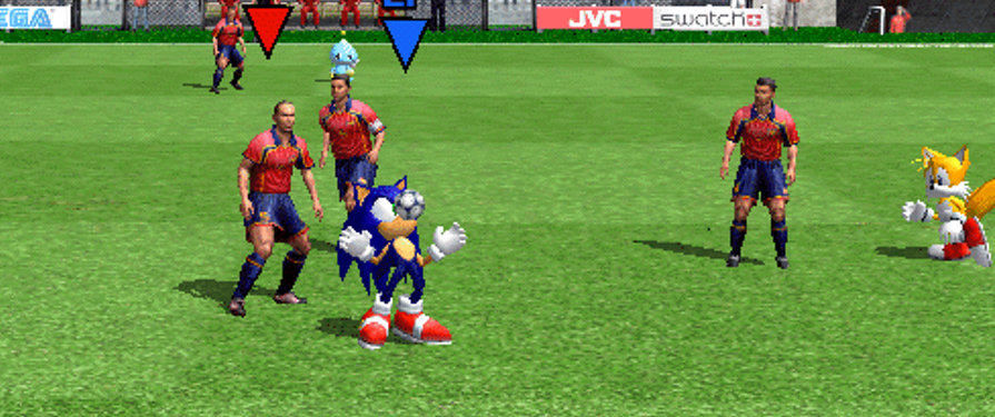Watch Sonic Cameo His Way Through Virtua Striker 3