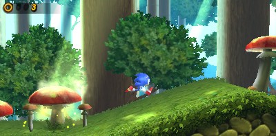 Sonic Generations Mushroom Hill 3DS Gameplay Footage from Gamescom 2011