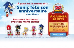 SEGA Partners With Flunch to Promote Sonic Generations