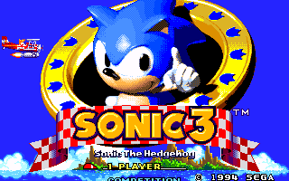 Happy 20th Birthday Sonic the Hedgehog 3!
