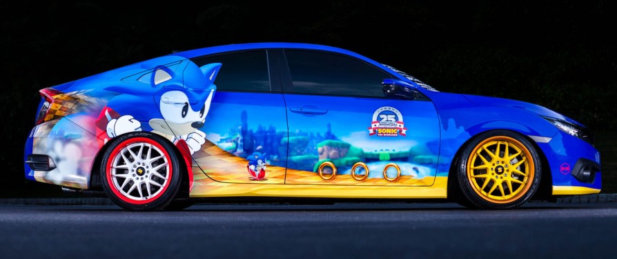 Sonic Themed Honda Civic To Debut at Comic Con