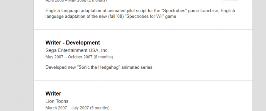 Cancelled 2007 Sonic The Hedgehog Cartoon Details Surface