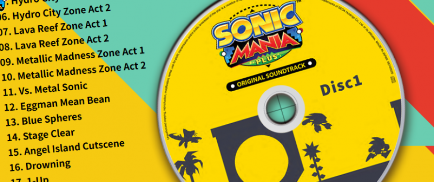 Sonic Mania Plus CD Soundtrack Packaged with Japanese Release