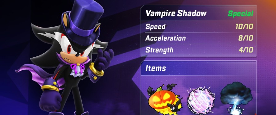 Sonic Forces Speed Battle Launches Season Six With Vampire Shadow