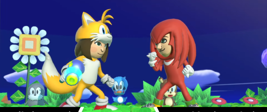 Tails (Gunner) and Knuckles (Brawler) Mii Fighter costumes return in Super Smash Bros. Ultimate
