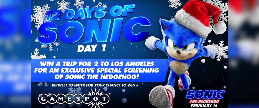 The 12 Days of Sonic has Begun! Sonic Partners with GameSpot