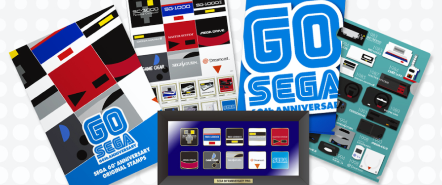 SEGA Releasing Limited Edition 60th Anniversary Stamps and Pin Sets via Japan Post