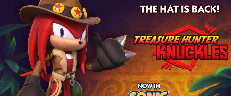 My Hat’s On Fire! Treasure Hunter Knuckles Arrives as new Sonic Dash Collectible Character