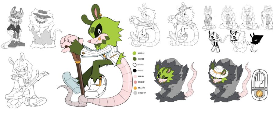 Check Out The Character Sheet of IDW’s Chao Kingpin, Clutch the Opossum