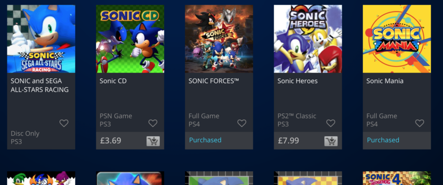 PSA: PlayStation Store Web & Mobile Browser to Stop PS3, Vita and PSP Sales – Get Your Sonic Games This Weekend!