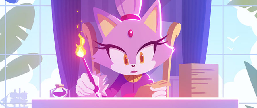 New Sonic Channel Art Shows What Blaze Does in Her Downtime