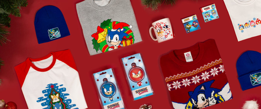 SEGA Shop Brings Holiday Cheer With Festive New Sonic Merch