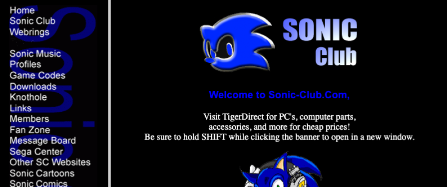Fan Sites: Sonic Central Closure and Sonic Club Support Issues