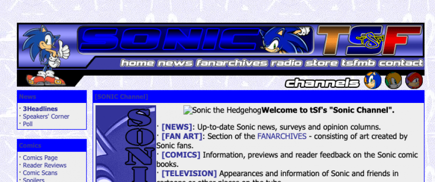 Fan Sites: The Sonic Foundation Returns With A Fresh New Look