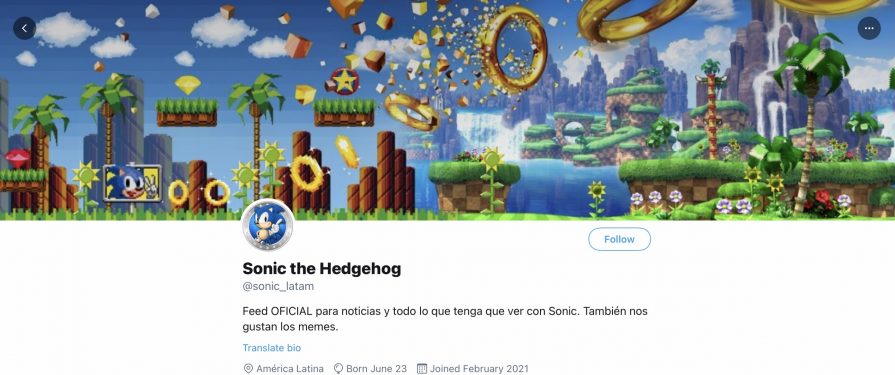 SEGA Opens New Sonic Twitter Accounts for Brazil and Latin America