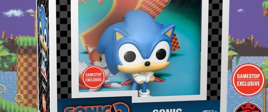 Sonic 2 Box Art Sonic Gets the Funko Pop Treatment