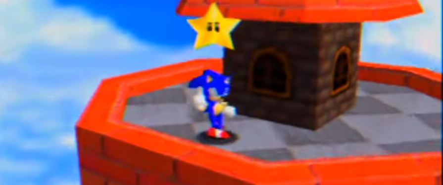 Sonic invades Super Mario 64