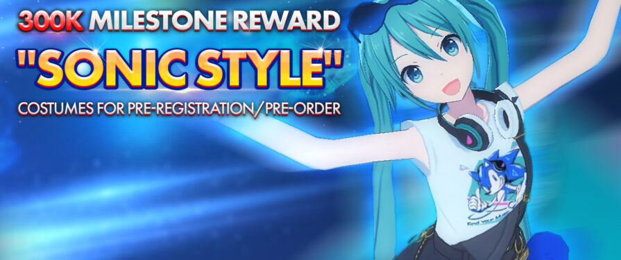 Hatsune Miku Mobile Pre-Registration Promo Includes Sonic Shirt
