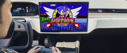 Soon, Teslas Will Be Able To Play Sonic 1 For Some Reason