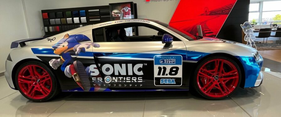 SEGA and Audi Are Selling This One-of-a-Kind Sonic Frontiers Racing Car
