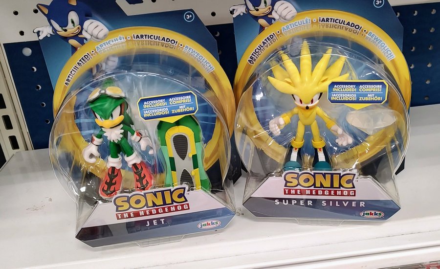 JAKKS Pacific Sonic Figure Wave 12 Incudes Super Silver and Jet the