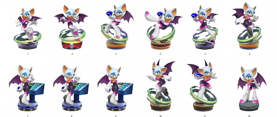 First 4 Figures Shows Concept Art of Rouge Statue to Gauge Interest