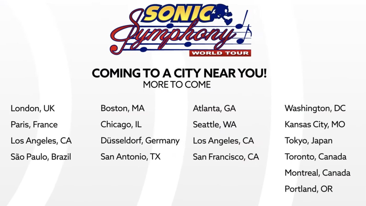 Sonic Symphony World Tour 2024-24 202424 Dates - Jonie Magdaia